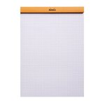 Bloc de direction Orange 80 feuilles (160 pages) format A4 réglure 5x5 RHODIA