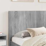 vidaXL Cadre de lit avec rangement et tête de lit Sonoma gris
