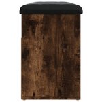 vidaXL Banc à chaussures chêne fumé 82x32x45 5 cm bois d'ingénierie