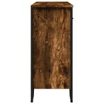 vidaXL Buffet chêne fumé 97x32 5x74 5 cm bois d'ingénierie