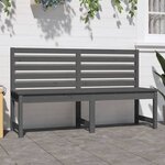 vidaXL Banc de jardin gris 157 5 cm bois massif de pin