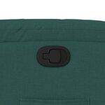 vidaXL Fauteuil inclinable vert foncé tissu