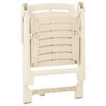 vidaXL Chaises de jardin 4 Pièces Plastique Blanc