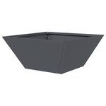 vidaXL Vase en Plastique Anthracite Plastique 35 x 35 x 15 cm Durable