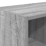 vidaXL Étagères à chaussures empilables 2 Pièces sonoma gris 89 5x30x40cm