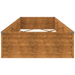 vidaXL Lit surélevé de jardin 291x100x36 cm acier corten