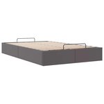 vidaXL Cadre de lit ottoman sans matelas gris 120x200 cm similicuir
