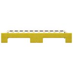 vidaXL Lit de jour avec lit gigogne jaune 90x200 cm velours