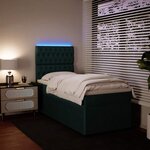 vidaXL Sommier à lattes de lit avec matelas Vert foncé 90x190 cm