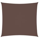 vidaXL Voile de parasol tissu oxford carré 2x2 m marron