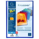 Protège-documents En Polypropylène Semi Rigide Kreacover® Opaque 40 Vues - A4 - Couleurs Assorties - X 20 - Exacompta