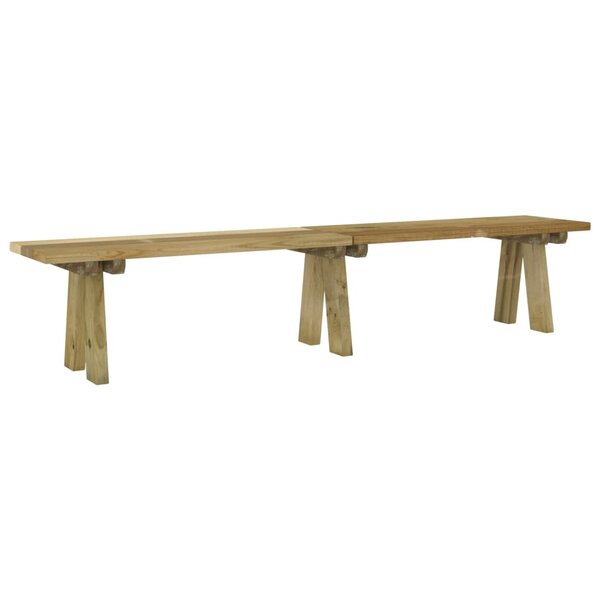 vidaXL Banc de jardin 220 cm bois de pin massif imprégné