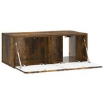 vidaXL Meuble TV mural 78 5 x 41 x 30 cm Chêne fumé Bois d'ingénierie