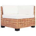 vidaXL Ensemble de canapés 27 Pièces Rotin naturel