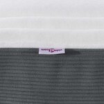 vidaXL Matelas de Lit avec matelas Gris 180 x 200 cm tissu