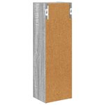 vidaXL Armoire murale de salle de bain Gris Sonoma 20 x 16 x 62 5 cm
