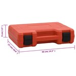 vidaXL Kit de détection de fuites de climatiseur rouge 36x27x9 cm
