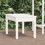 vidaXL Banc de jardin blanc 80x44x45 cm bois massif de pin