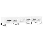 vidaXL Meuble TV blanc 150x36x30 cm bois d'ingénierie