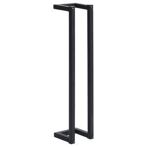 vidaXL Porte-serviette Noir 12 5x12 5x60 cm Fer