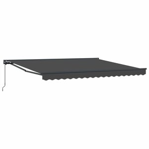vidaXL Auvent Rétractable Anthracite 400 × 300 cm Polyester et métal