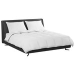 vidaXL Duvet d'hiver avec oreiller 3 Pièces Blanc Plume de canard