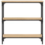 vidaXL Table console chêne sonoma 75x22 5x75 cm bois d'ingénierie