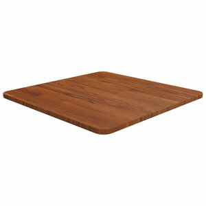 vidaXL Dessus de table carré Marron foncé50x50x1 5cm Bois chêne traité