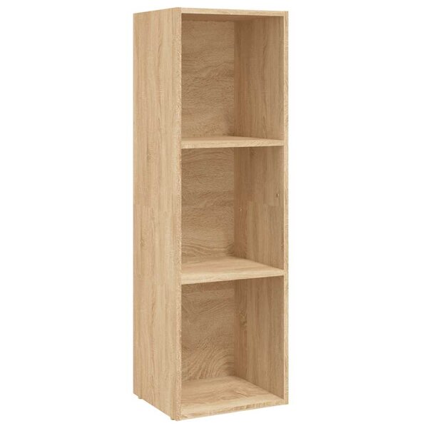 vidaXL Bibliothèque/Meuble TV chêne sonoma bois d'ingénierie