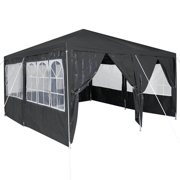 vidaXL Tente de fête Anthracite 400 x 400 x 266 cm Polyéthylène