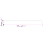 vidaXL Écran de balcon blanc 90x1000 cm 100  polyester oxford