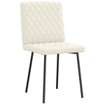vidaXL Chaises à manger lot de 6 crème velours