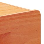 vidaXL Table de chevet 2 Pièces Marron 39 x 34 x 33 cm Bois de pin massif