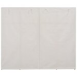 vidaXL Garde-robe Blanc 200 x 40 x 170 cm Tissu