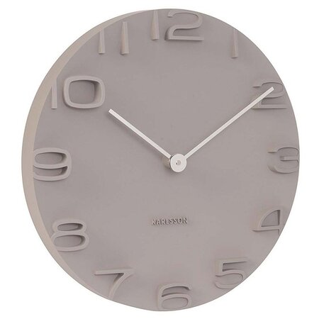 Horloge moderne avec aiguilles chromées on the edge