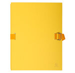 Chemise dos extensible avec rabat papier - 24x32cm - Jaune EXACOMPTA