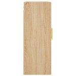 vidaXL Armoires murales 2 Pièces chêne sonoma 69 5x34x90 cm