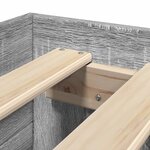 vidaXL Cadre de lit sans matelas sonoma gris 100x200 cm