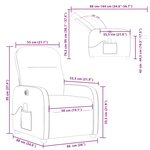 vidaXL Fauteuil de massage inclinable électrique Vert foncé Tissu