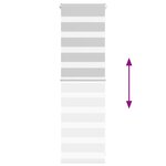 vidaXL Store zèbre gris clair largeur du tissu 40 9 cm polyester