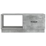 vidaXL Table basse Gris béton 90 x 50 x 37 cm Bois d'ingénierie