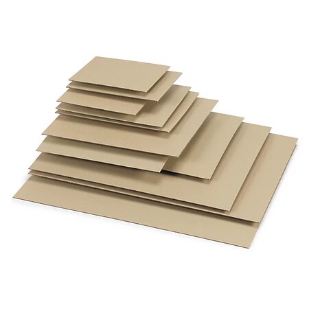 Plaque en carton ondulé simple cannelure 24 5 x 24 5 cm (lot de 50)