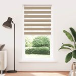 vidaXL Store zèbre marron sable largeur du tissu 90 9 cm polyester