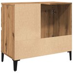 vidaXL Armoire lavabo chêne artisanal 65x33x60 cm bois d'ingénierie