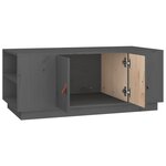 vidaXL Table basse Gris 100x50x41 cm Bois massif de pin