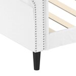 vidaXL Lit de jour sans matelas blanc 90x200 cm similicuir