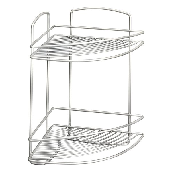Metaltex Support de douche d'angle à 2 niveaux Onda Argenté