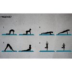Avento Tapis de fitness/yoga Mousse NBR Gris
