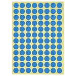 Pastille adhésive permanente bleu 8 mm (lot de 2940)