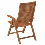 vidaXL Chaises inclinables de jardin lot de 4 bois massif acacia